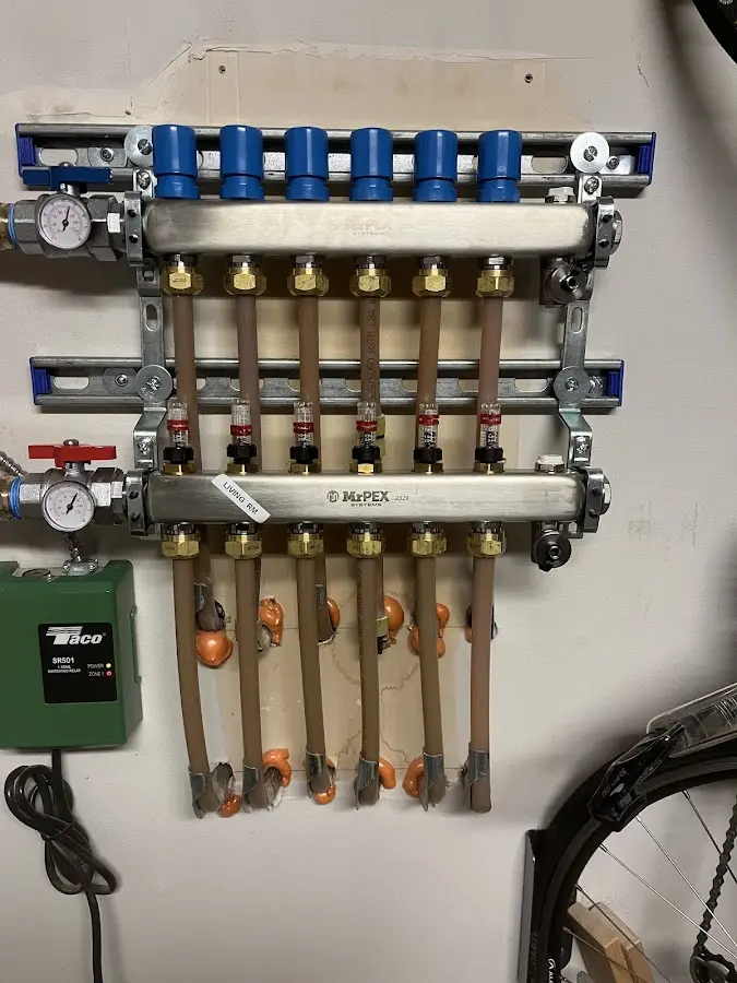 Plumber performing Gas Line Installation at a residential property in Avalon